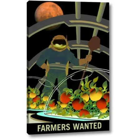 Zoomie Kids 'Farmers Wanted' by Nasa Giclee Art Print on Wrapped Canvas - Yellow