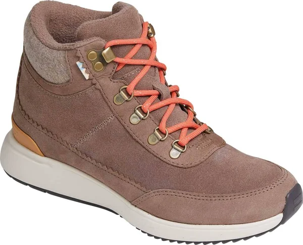 Toms - Women's Cascada Waterproof Taupe Gray Nubuck Suede Sneakers