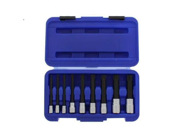 VIM Tools 9 Piece XZN Triple Square, Spline Drive Bit Set