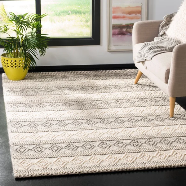 Safavieh Natura NAT750F 5& x 8& Grey - Ivory Rug