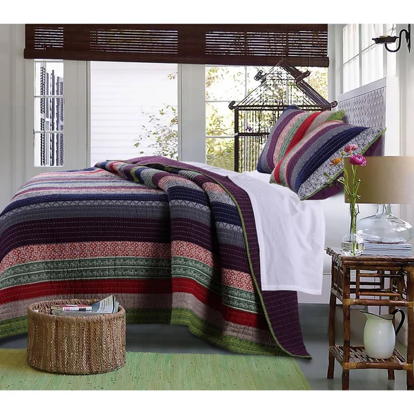 Greenland Home Fashions Marley Quilt Set - Full/Queen
