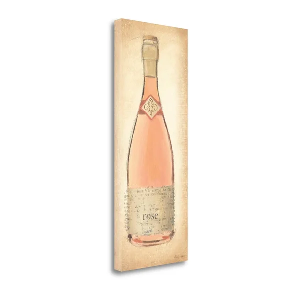 32x22 x 13x22 Sparkling Rose Bottle by Emily Adams Fine Art Giclee Print