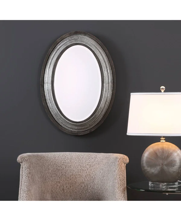 Uttermost Galina Iron Oval Mirror