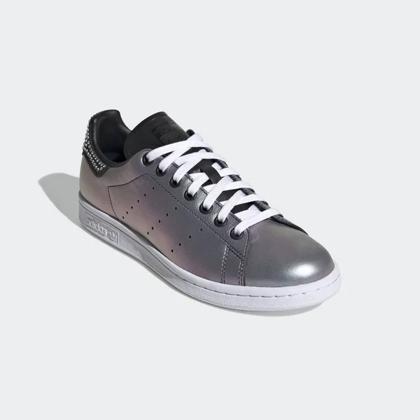 Adidas Originals Women's Stan Smith Sneaker, Black/White/White, 8.5