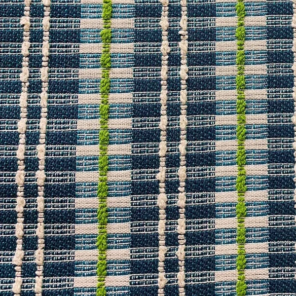 Plutus Garden Tassel Blue Stripes Luxury Outdoor/Indoor Throw Pillow 22x22 x 22x22