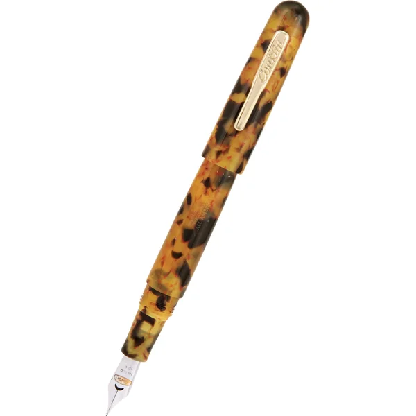 Conklin All American Fountain Pen - Tortoiseshell - Omniflex