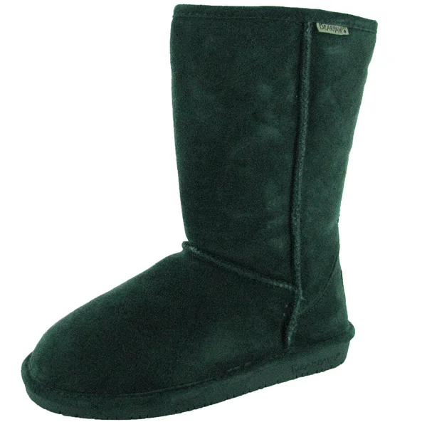 Bearpaw Women's &Emma& 10-Inch Suede Sheepskin Boot Evergreen