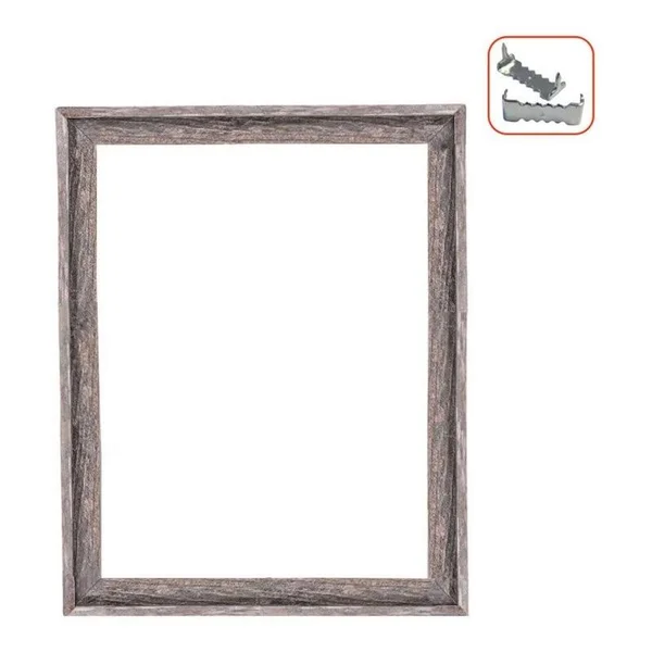 HomeRoots 21x28x22 Farmhouse Wood Picture Frame with Sawtooth Hangers in Gray - 9000380267