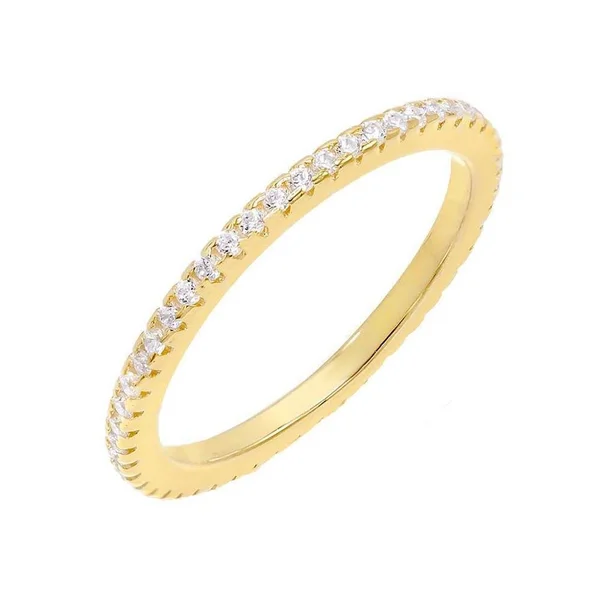 CZ Thin Eternity Band - Adina&s Jewels Gold, 7