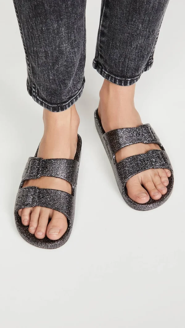 Celeste Black Moses Sandals