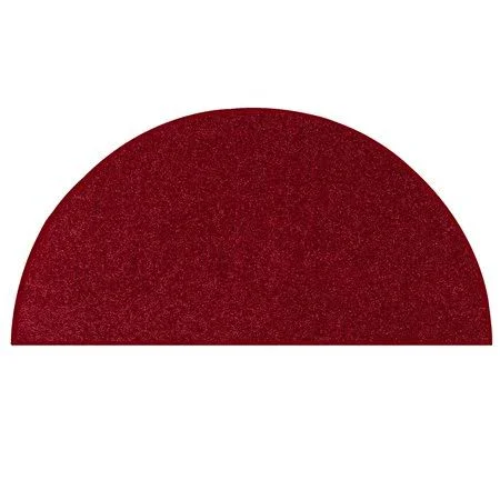 Home Queen Pet Friendly Area Rugs Burgundy - 54 inchx108 inch Half Round, Size: 54 x 108 Half Round, Red