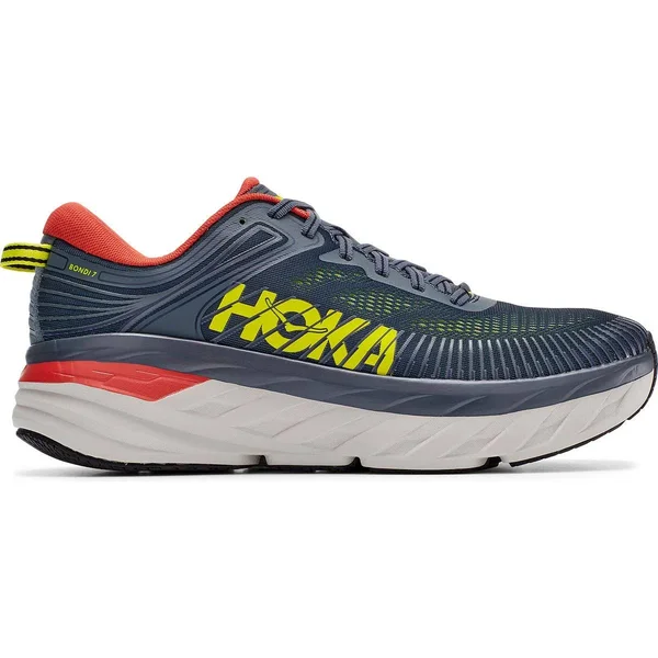 Hoka One One Men's Bondi (Wide) 7 Turbulence-Chili, 7