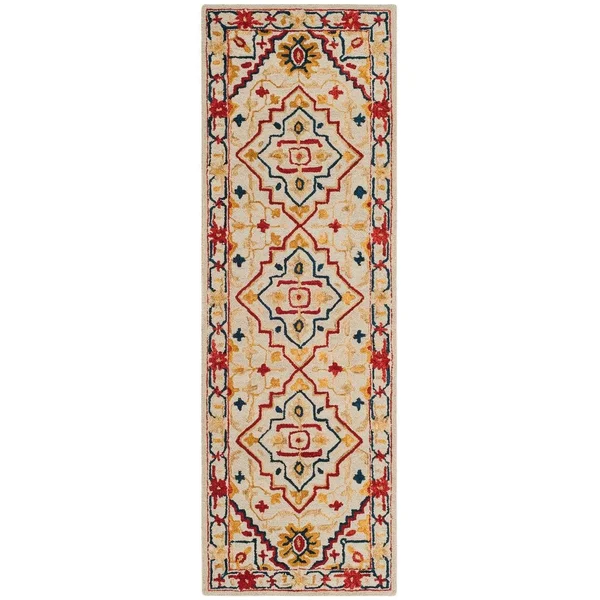 2&3x22 x 9& Runner Area Rug - Green, Safavieh