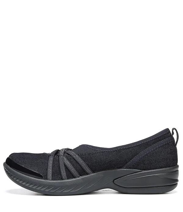 Bzees Women's Niche Slip On - Size: 8, Washed Denim Fabric