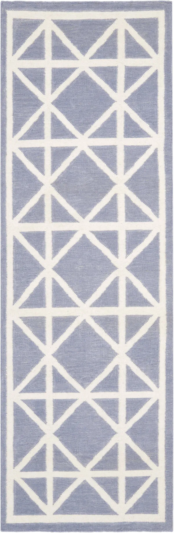Safavieh Dhurries Dhu558B 2&6x22 x 8&0x22 Runner Purple, Ivory Area Rug