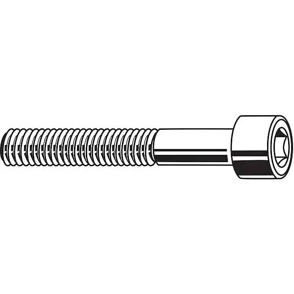 Fabory Cylindrical, Socket Head Cap Screw, #4-40, Steel, Alloy Steel, Black Oxide, 2x22 Length, Pk 100
