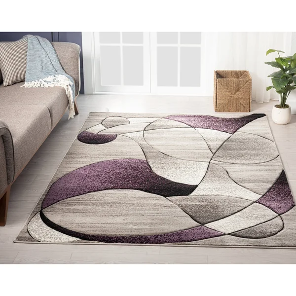 Rhodes Collection Abstract Designed Area Rug - 2'8'' x 8'1'' - Mint Green