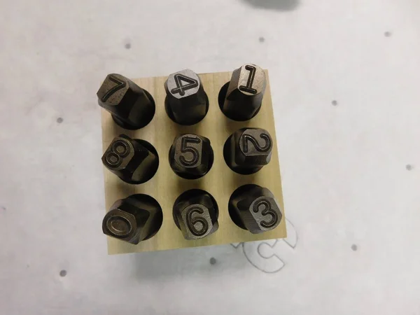 C.H. Hanson 25661 Number Set, 3/8 in. H, steel