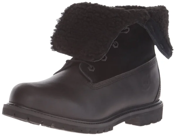 Timberland Authentics Teddy Fleece Waterproof Fold-Down Boots - Women's Black, 6.5