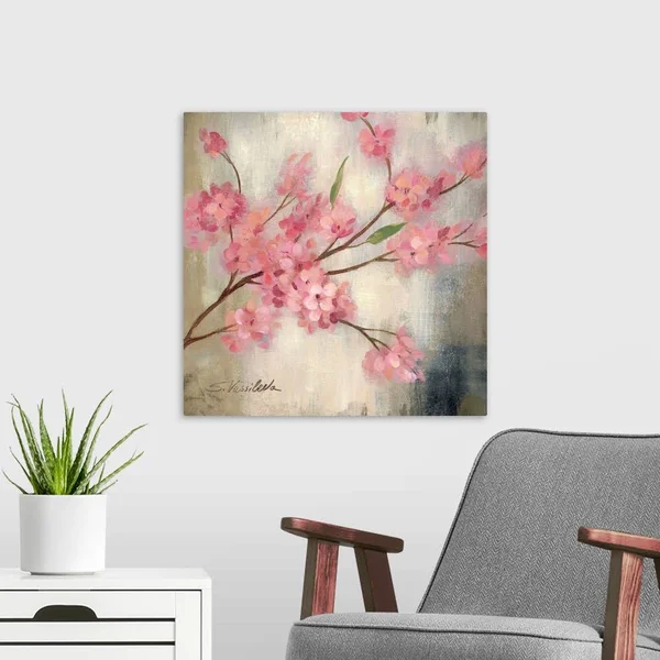 Cherry Blossom I, Canvas Wall Art, 20x20, Great Big Canvas