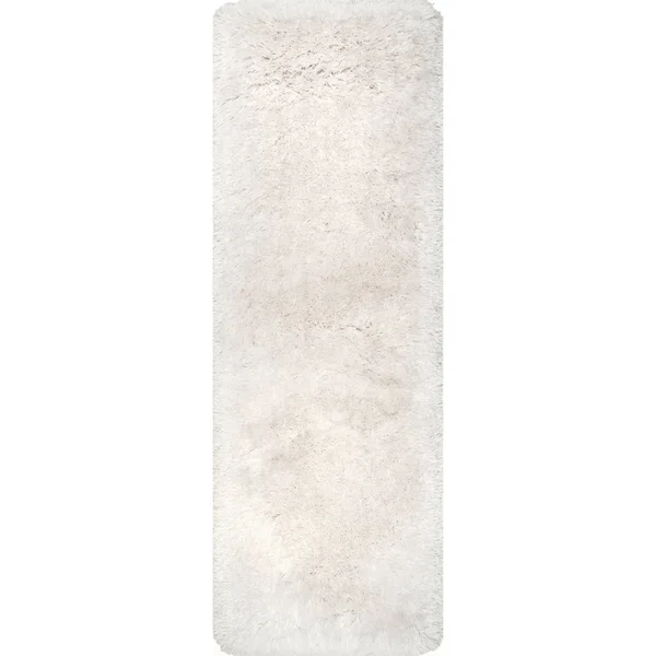nuLOOM Kristan Hand Tufted Shag Runner Rug - 2& 6x22 x 8&, Ivory