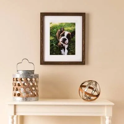 Boggs Weathered Picture Frame Highland Dunes Color: Oak, Picture Size: 10x22 x 13x22