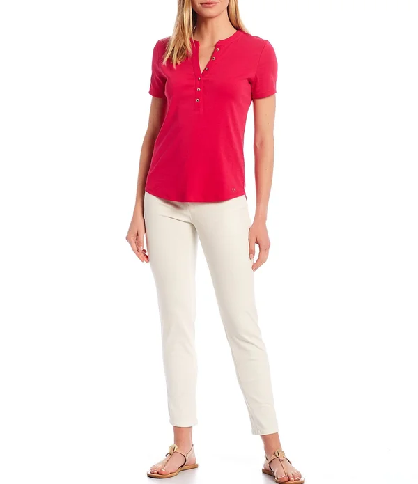 Calvin Klein Stretch Twill Cotton-blend 4-Pocket Twill Pants - 8
