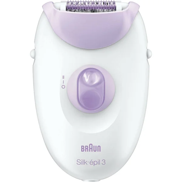 Braun Silk-閜il 3 Women's Epilator, Electric Hair Removal, White/Purple