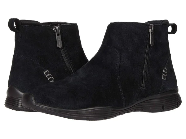 Skechers Women's Seager - Bobble Boots - Black/Black, 7.5