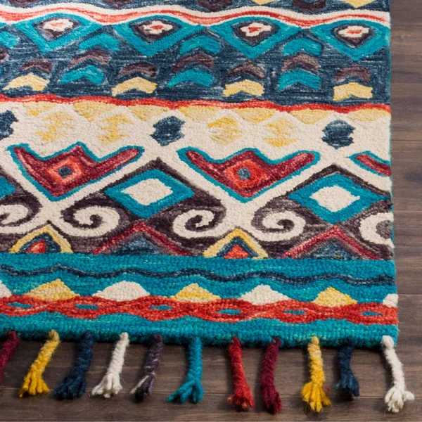 Safavieh Aspen Blue/Red 6 ft. x 9 ft. Area Rug