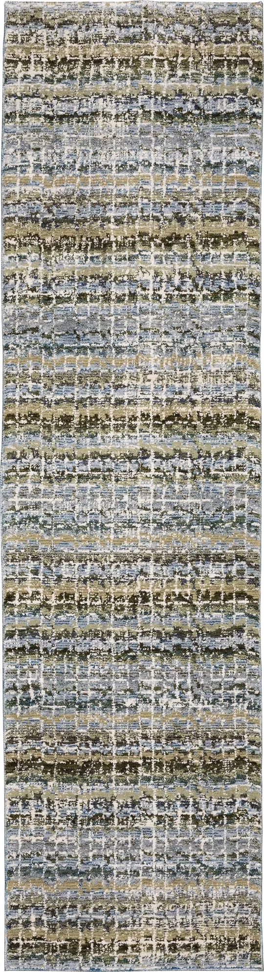 Oriental Weavers Atlas 747B0 Area Rug - Blue/Green, 2&6x22 x 12&0x22 Runner
