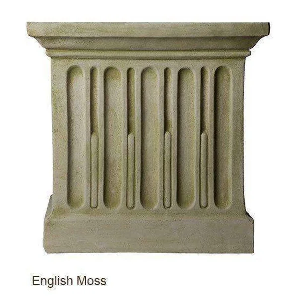 Campania International Sagano Cast Stone Backless Garden Bench Brownstone