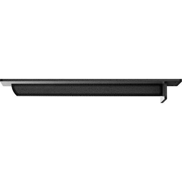Ekena Millwork BKTM03X18X02HEHSV 3x22W x 18x22D x 2x22H Heaton Hidden Support Steel Bracket w/ 14x22 Support Depth, Hammered Sil
