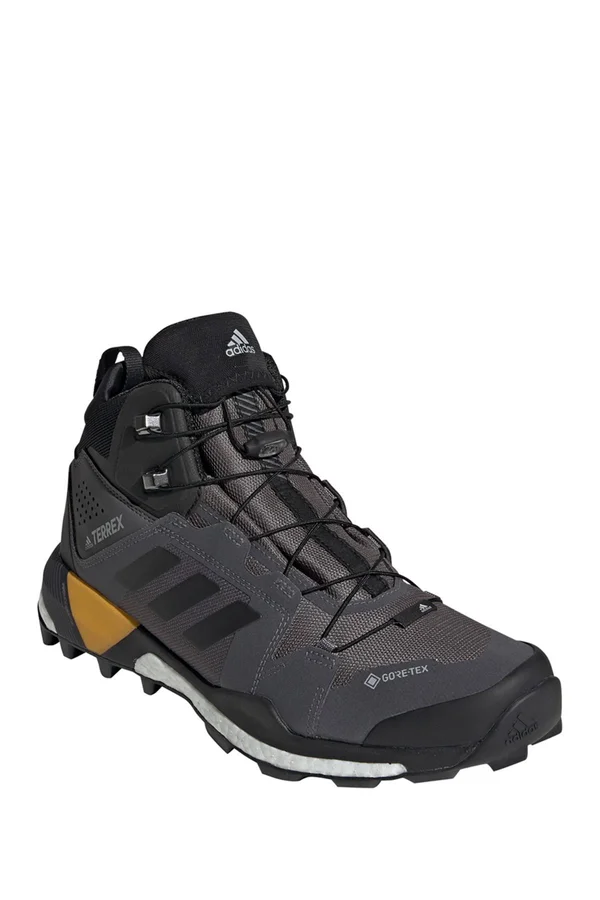 Adidas Men's Terrex Skychaser XT Mid GTX Shoes Grey Five, Black, Active Gold 8.5