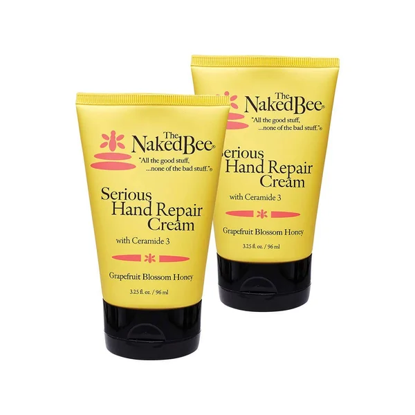 The Naked Bee Grapefruit Blossom Honey with Ceramide 3 Serious Hand Repair Cream Lotion - 2 Pack