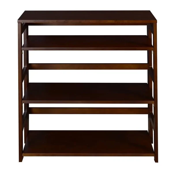 Regency Flip Flop 34x22 High Folding Bookcase- Mocha Walnut