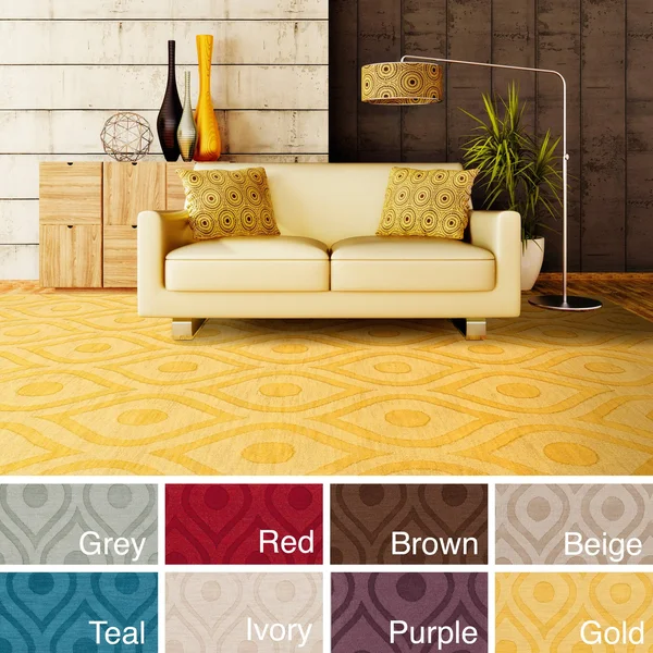 Hand-Woven Abi Tone-on-Tone Wool Rug - 5& x 7&6