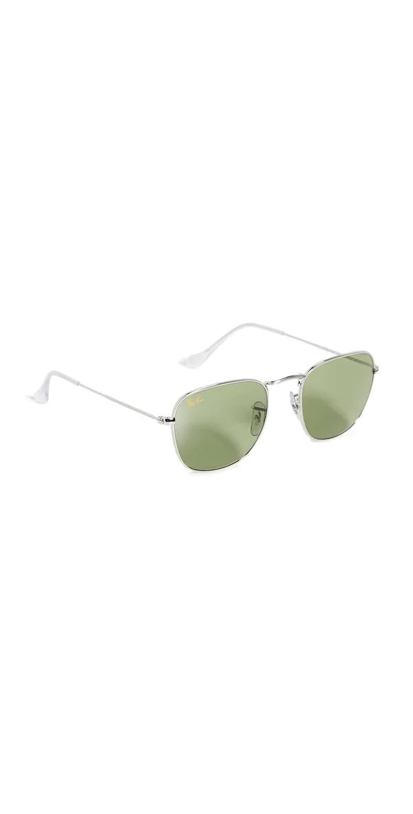 Ray Ban RB3857 Frank Sunglasses - 91984E Silver/Bottle Green