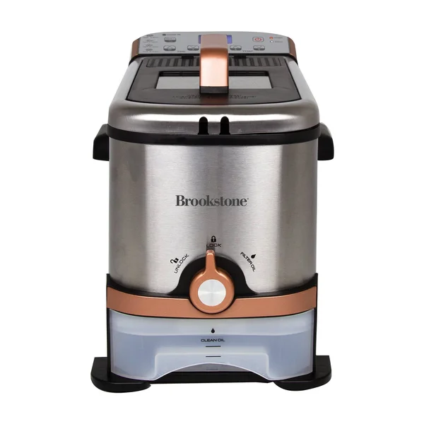 Brookstone 3.2-qt. Digital Deep Fryer with Oil Filtration