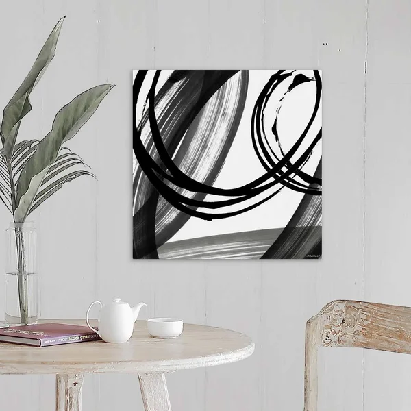 Black and White Pop I, Canvas Wall Art, 20x20, Great Big Canvas