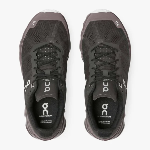 on Running Women's Cloudventure Black/Cobble, 9.5