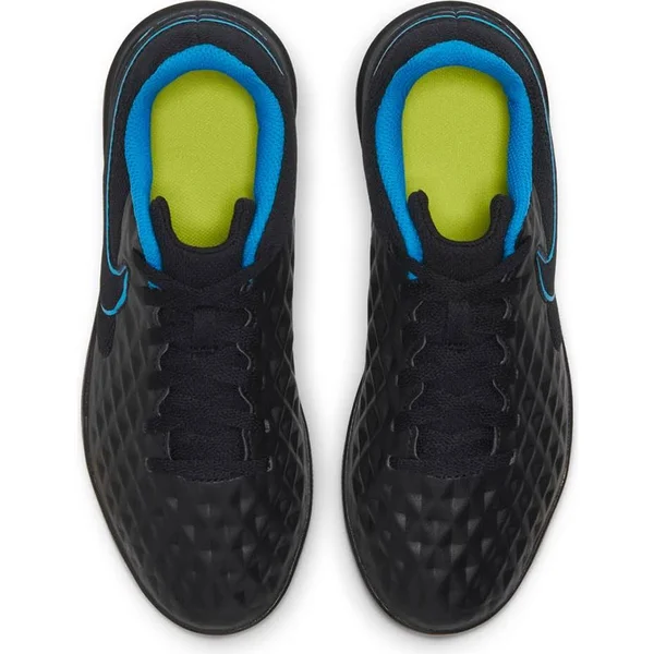 Nike Kids& Tiempo Legend 8 Club Indoor Soccer Shoes - Black