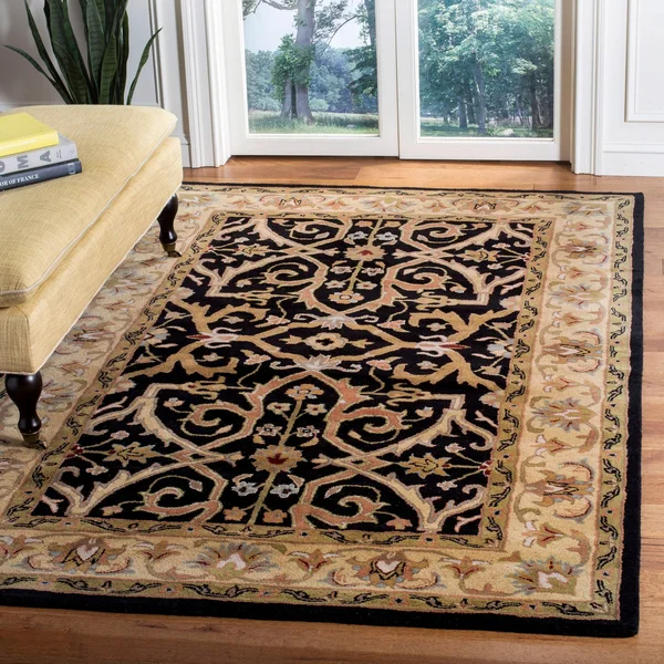 Safavieh Heritage HG644A Area Rug - Charcoal/Beige - Size: 5& x 8&