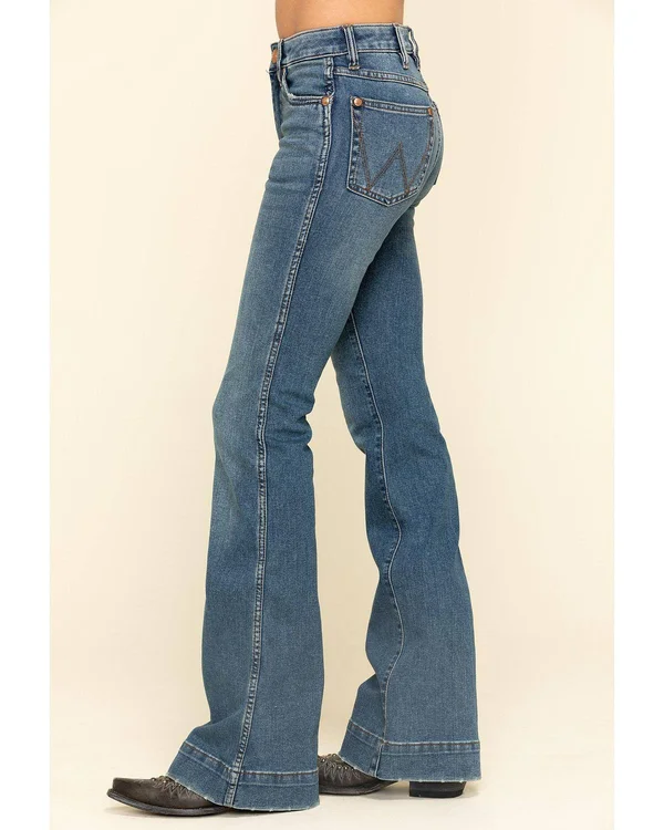 Wrangler Retro Flare Stretch Jean - Blue 29/32, Women's