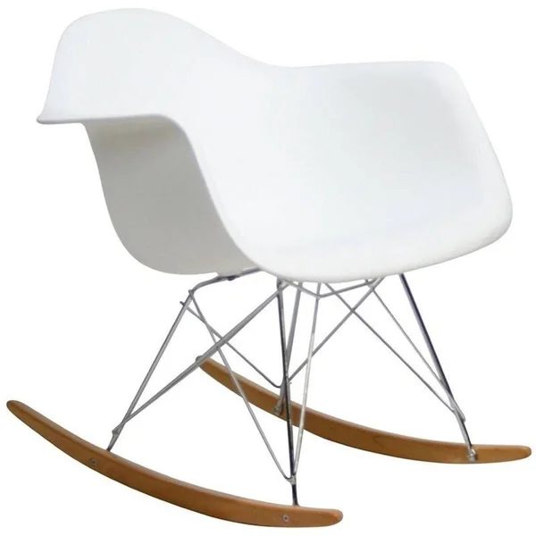 Hawthorne Collections Plastic Rocker in White - HC-1532580