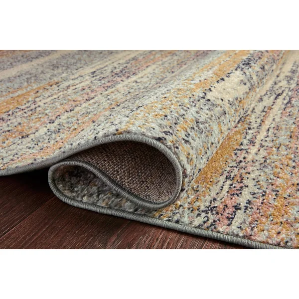 Alexander Home Bradford Modern Abstract Area Rug - 2&-3x22 x 7&-6x22 Runner - Pebble, Multi