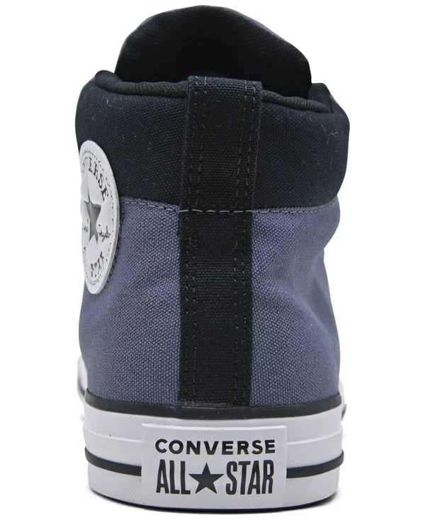Converse Men's Chuck Taylor All-Star Street Mid Casual Shoes in Blue/Light Carbon Size 12.0 - Canvas