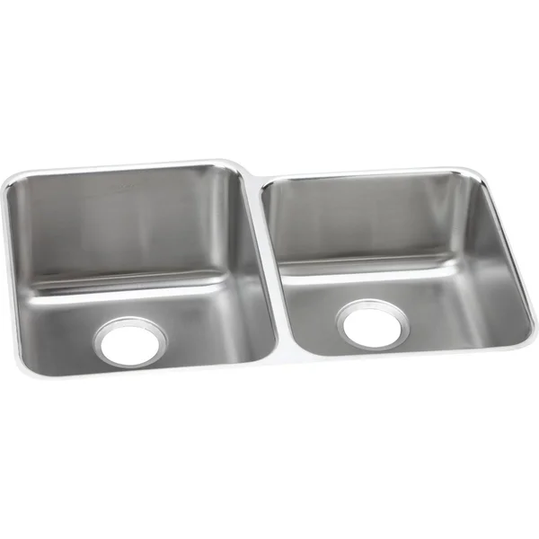 Elkay ELUH3120R Stainless Steel Double Bowl Undermount Kitchen Sink