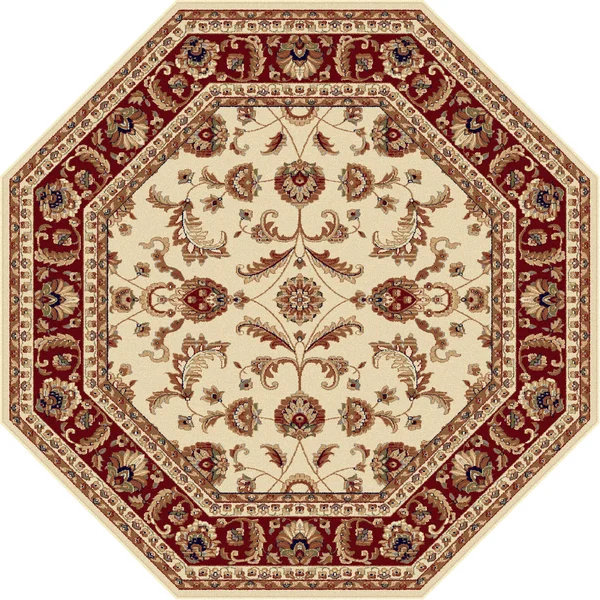 Tayse Sensation 4792 Ivory Area Rug 5'3'' Octagon