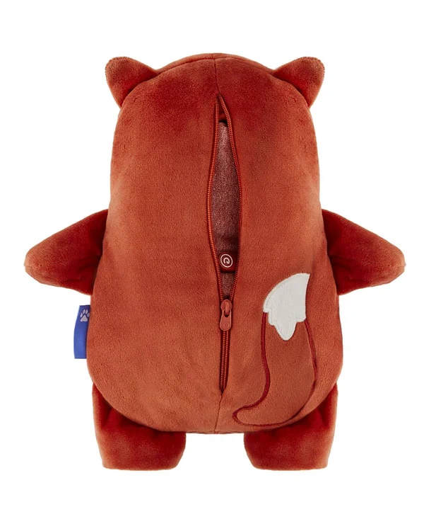 Cubcoats Flynn The Fox - 2-in-1 Transforming Hoodie and Soft Plushie - Burnt Orange